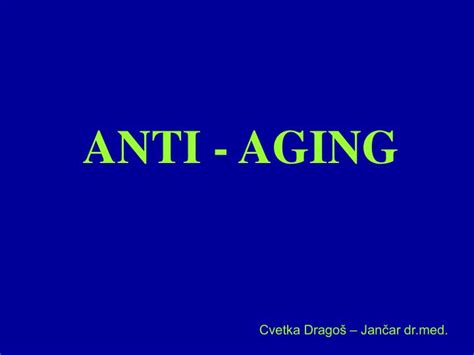 Ppt Anti Aging Powerpoint Presentation Free Download Id 5044539