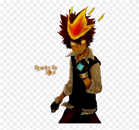 ~tsuna - Sawada Tsunayoshi Hyper Mode, HD Png Download - 500x707 ...