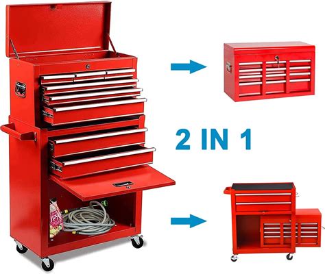 Buy 8 Drawer Tool Chest With Wheels High Capacity Tool Storage Cabinet