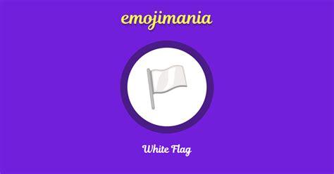 🏳 White Flag emoji Copy & Paste - Emojimania