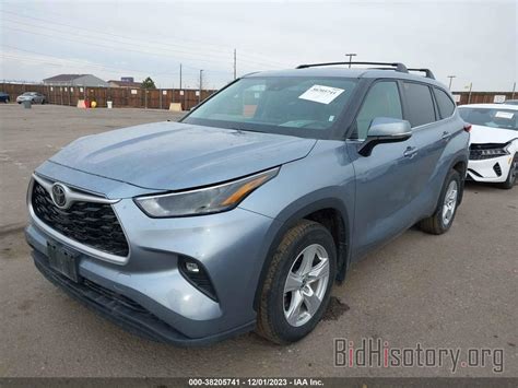 Report 5TDZZRAH9NS115321 TOYOTA HIGHLANDER 2022 Blue Gasoline Price