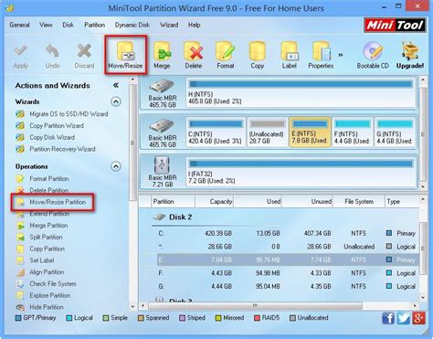 How To Moveresize Partition Minitool Partition Wizard Tutorial