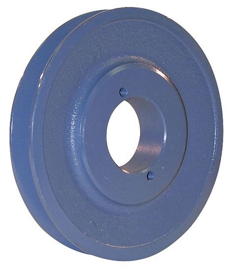 GRAINGER APPROVED V-Belt Pulley, SplitTpr, 4.95"OD, Cast Iron - 3X586|3X586 - Grainger