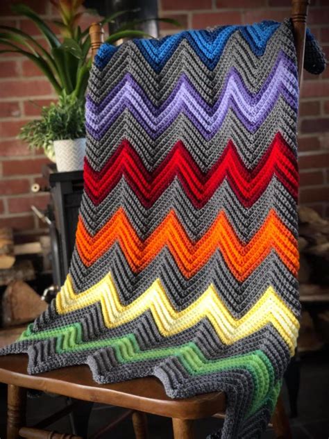 Chevron Blanket Options Crochet Fashion