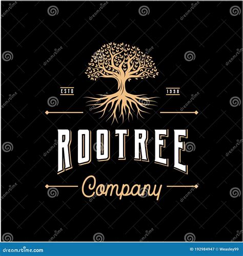 Abstract Banyan Tree Logo Royalty Free Stock Photography