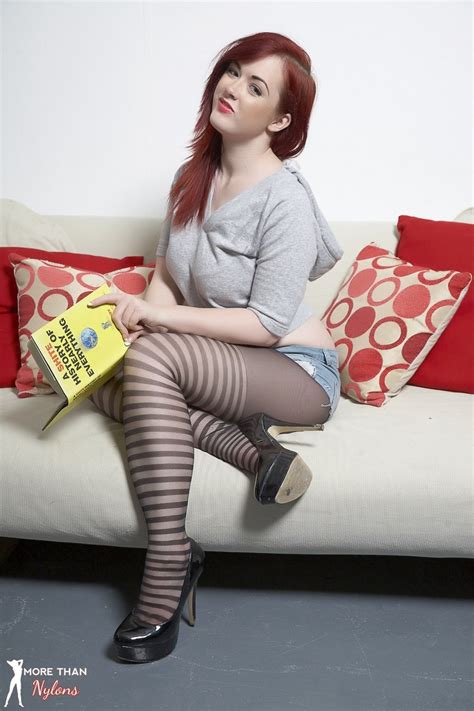 Busty Redhead Beauty In Her Sexy Patterned Tights Porn Pictures XXX Photos Sex Images 3045505