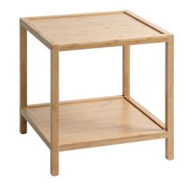 Buy End Table OSTED 45x45 1 Shelf Bamboo Online From JYSK Kuwait