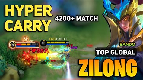 Hyper Carry Zilong Best Build Zilong Gameplay Top Global By