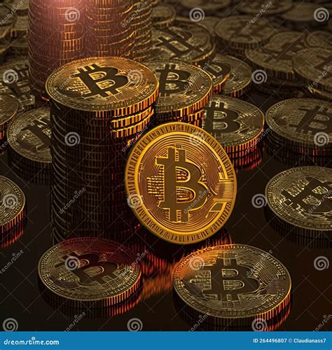 Ai Midjourney Illustration Of Bitcoins Stock Illustration