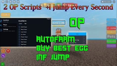 2 Scripts Every Second You Get 1 Jump Power 2 OP Scripts Autofarm