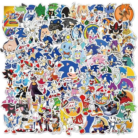 Buy 100 Pcs Stickers For Sonic Sonic The Hedgehog Stickers For Teens