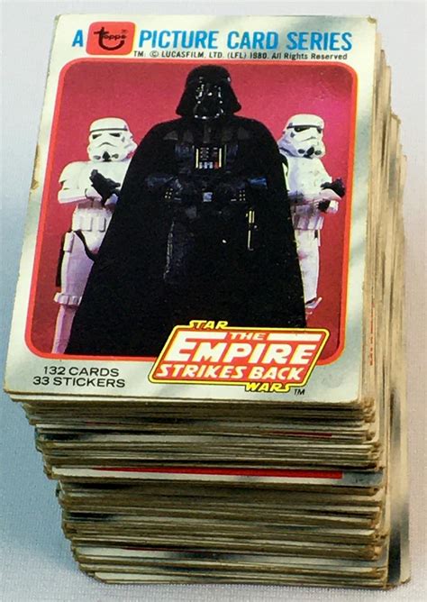 Lot Vintage Lot Of Star Wars The Empire Strikes Back Topps