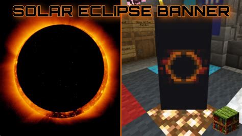 How To Make A Solar Eclipse Minecraft Banner Youtube