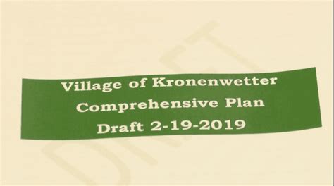 Village Of Kronenwetter Hosts Open House On Comprehensive Plan News