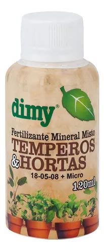 Fertilizante P Tempero E Hortas Dimy 120ml MercadoLivre