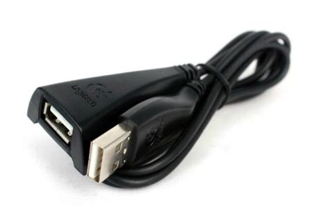 Logitech Usb Extender Cable Adapter For Mousekeyboardwebcamheadset 5 Feet Ebay