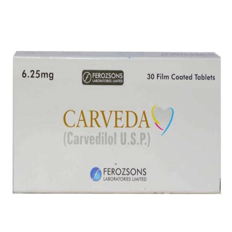 Carvida 6 25 Carvedilol 6 25mg Tablet 30 S Price In The Philippines Medsgo Pharmacy