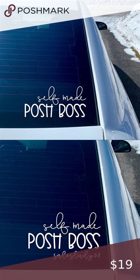 Self Made Posh Boss Vinyl Car Decalbumper Sticker Car Decals Vinyl Car Decals Bumper Stickers