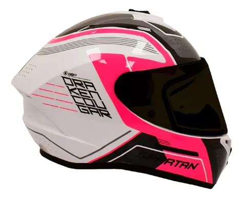 Casco Moto Spartan Draken Certificado Mujer Dama Cuotas Sin Interés