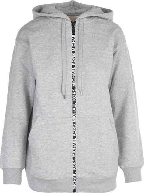 Michael Michael Kors Logo Tape Zipped Hoodie Shopstyle