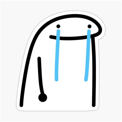 Flork Crying Sticker For Sale By Jenniferm Redbubble