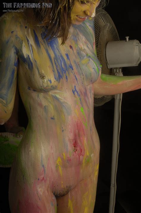 Becca Scott Nude Bodypaint 60 Photos The Fappening