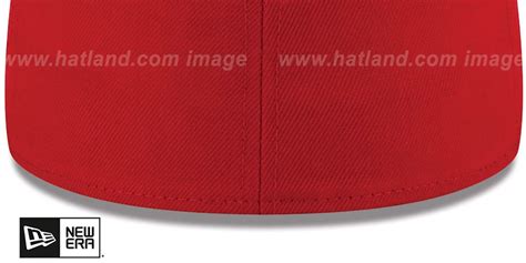 New Era 59fifty Blank Solid Red Fitted Hat