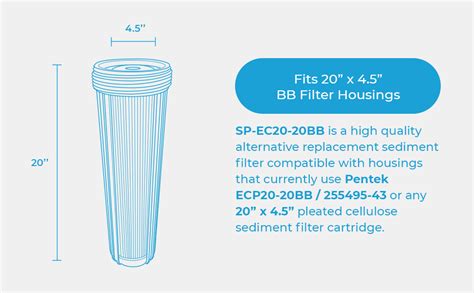 Spiropure Sp Ec Bb X Micron Pleated Cellulose Sediment