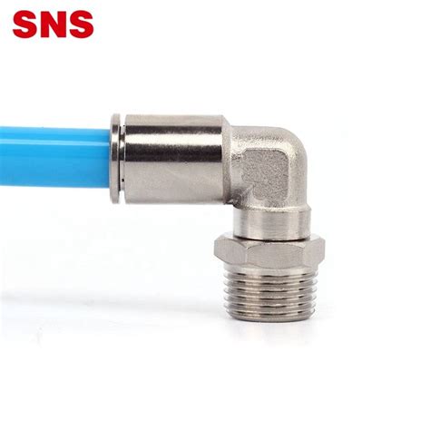 China Sns Jpl Series Quick Connect L Type 90 Degree Male Thread Elbow