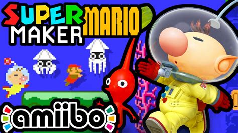 Super Mario Maker Part Gameplay Walkthrough Olimar Amiibo Pikmin