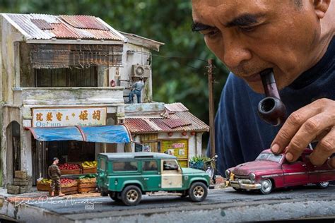 Intricate miniature models of rusty things