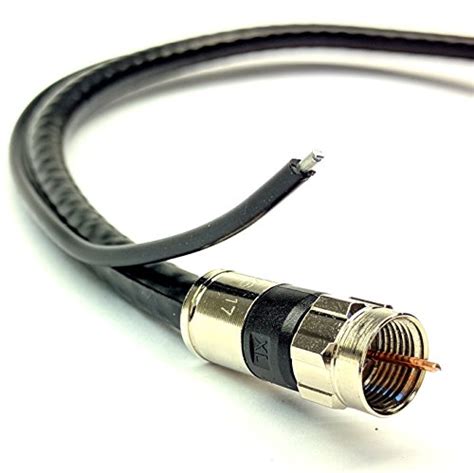 Phat Satellite Intl 25ft Solid Copper Rg6 Direct Burial Underground 18awg 75 Ohm Coaxial Cable