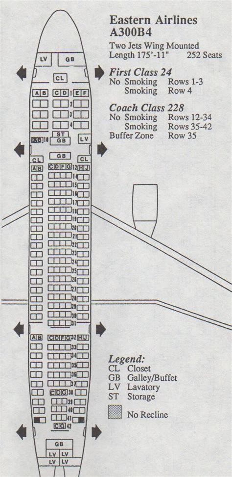 Airbus A300 Cabin Layout