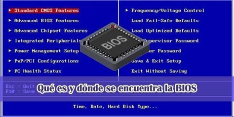 Qué Es La Bios Dónde Se Encuentra La Bios Cómo Acceder A La Bios