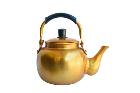 Teapot Jug Copper Desert Tea Pot Antique Metal Teapot Isolated On