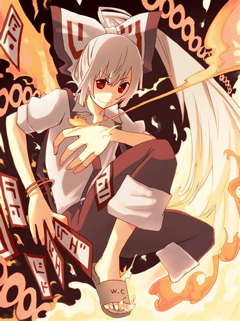 Fujiwara No Mokou Touhou Drawn By Shiroshidenpaeshidan Danbooru