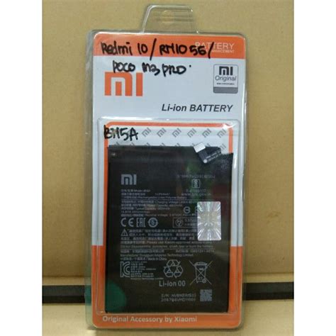 Jual Baterai Batre Batrai Xiaomi Tanam BN5A For Redmi 10 Redmi Note 10