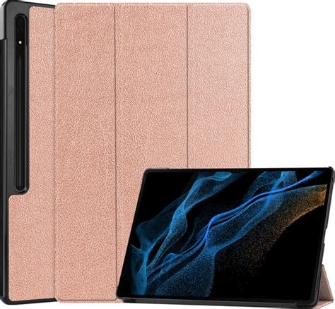 Samsung Galaxy Tab S9 Ultra Hoes Luxe Hoesje Book Case Met Uitsparing S