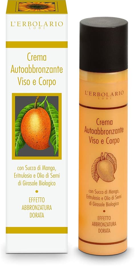 L Erbolario Crema Autoabbronzante Viso E Corpo Con Succo Di Mango