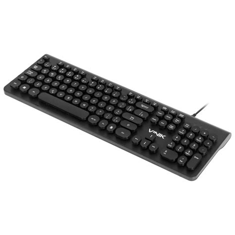 Teclado Multimidia Usb Dynamic Circle Abnt2 Teclas Redondas Cabo Usb 18m Preto Dc100p