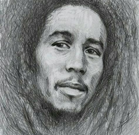 Bob Marley Drawing Step By Step