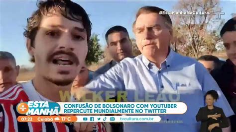 Bolsonaro reage e parte para cima de youtuber após ser chamado de