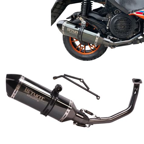 Buy YOSAYUSA Motorcycle Full Exhaust Pipe System Header Muffler For GY6