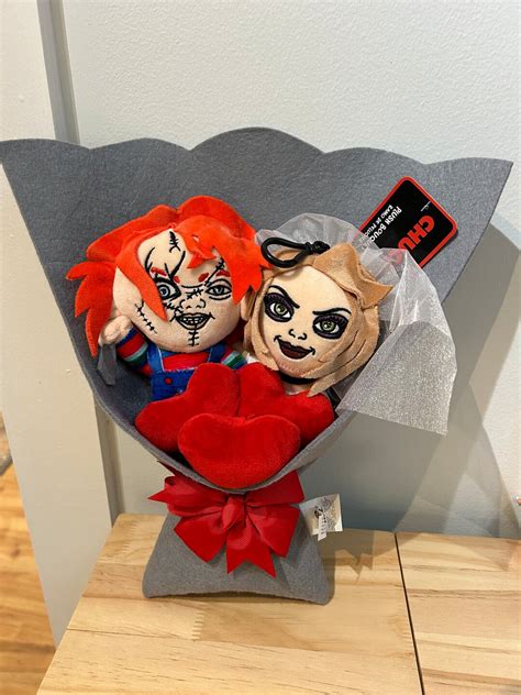 Chucky And Tiffany Valentines Day Plush Bouquet Etsy