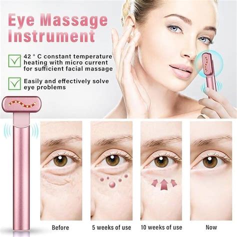 Microcurrent Facial Device Red Light Therapy For Face Eye Beauty