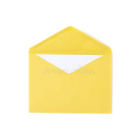 Yellow Postage Package Envelope Isolated Stock Photo Image Of