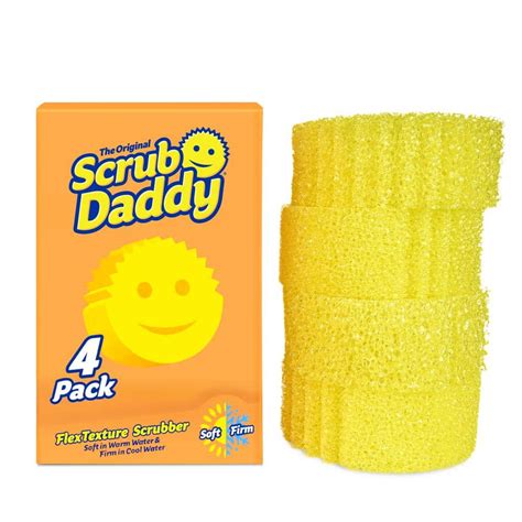 Scrub Daddy The Original Sponge 4 Count 810044130461 The Home Depot