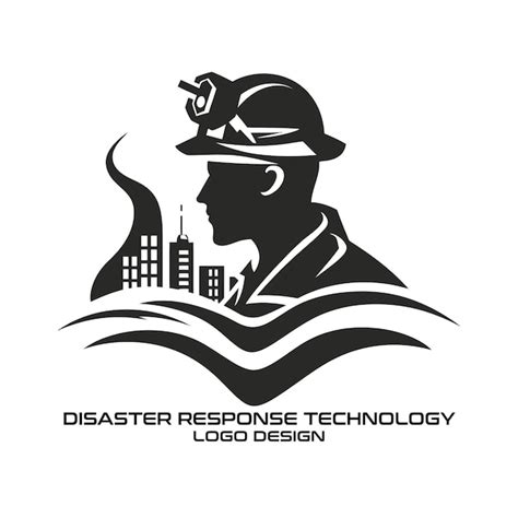 Premium Vector Disaster Response Technology Vector Logo Design