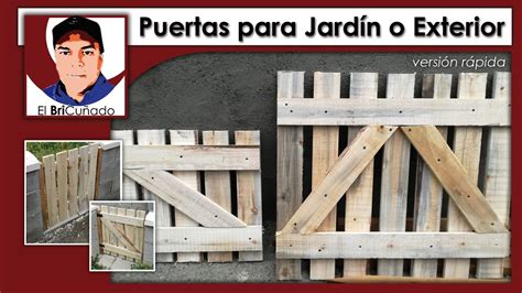 Como Hacer Puertas De Jardin Version Rapida YouTube