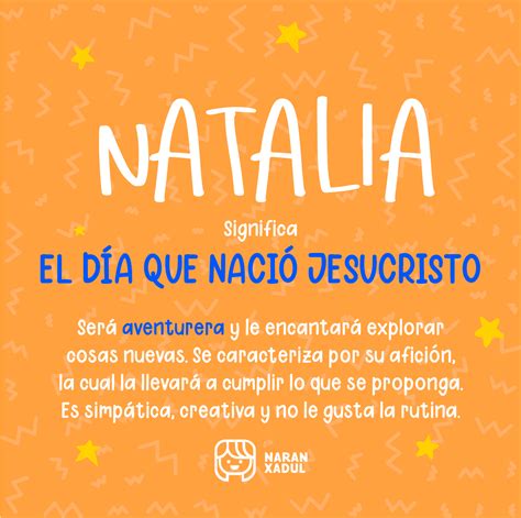 Significado Del Nombre Natalia